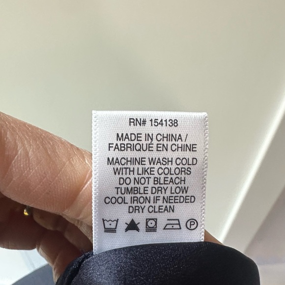 1070. NWT Staud Navy Valery Bow Sash Mini Skirt, Size 6 - Picture 6 of 7